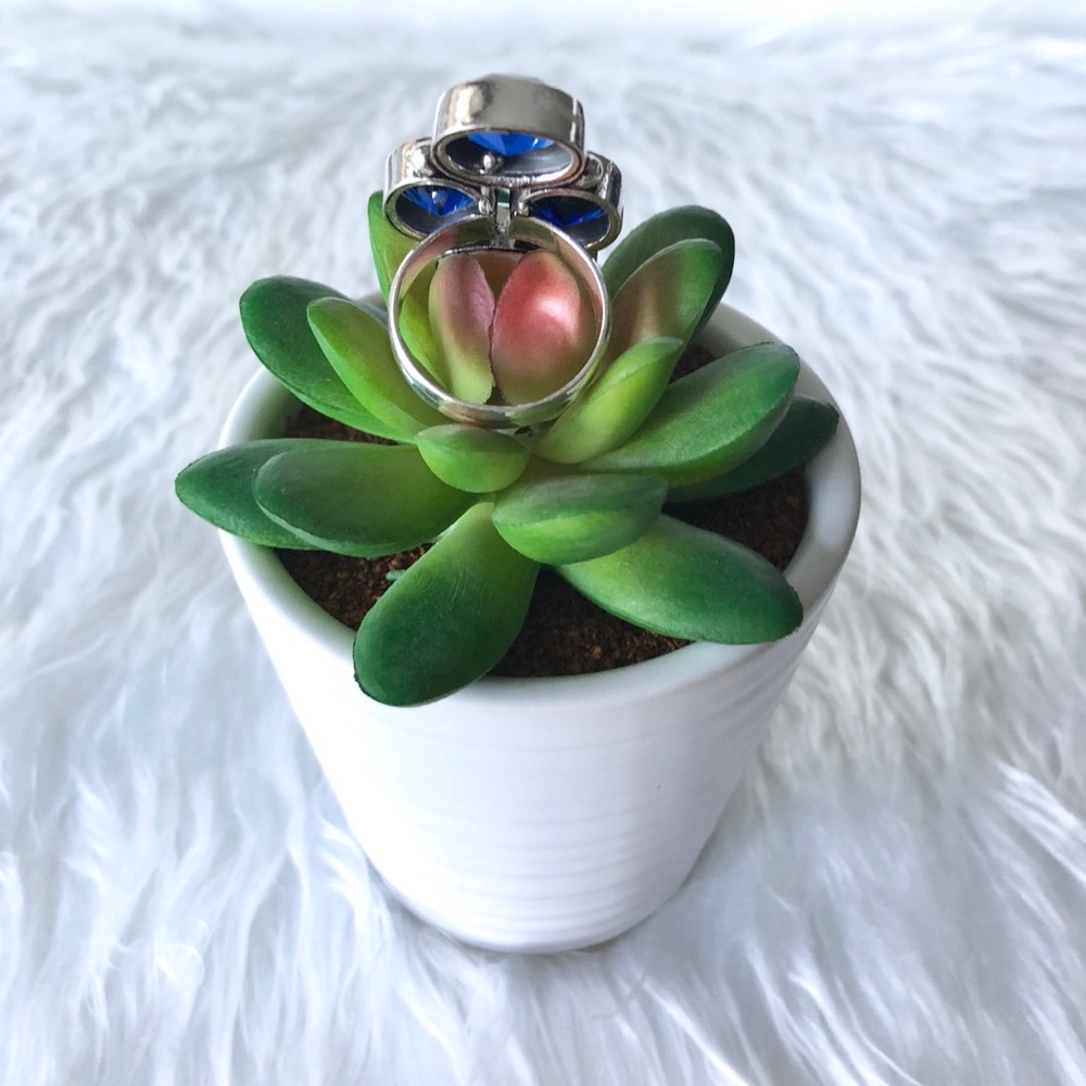 ✨Blue Sapphire Gemstone 925 Silver Ring✨ - Picture 3 of 6